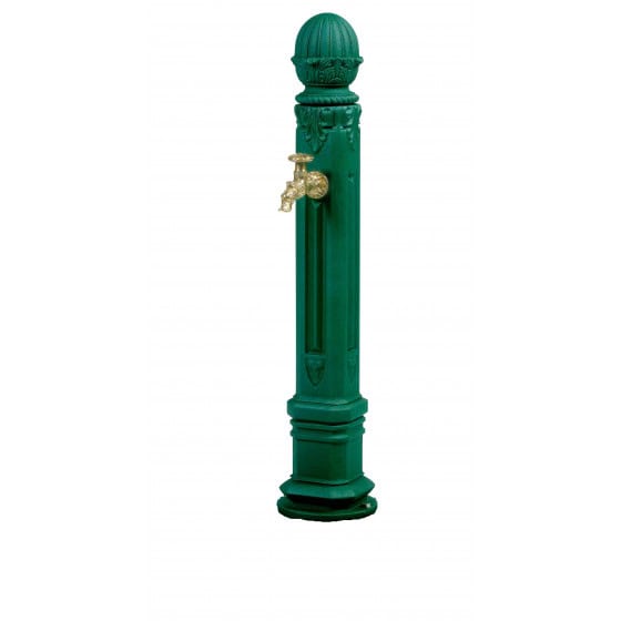 Borne fontaine en fonte Griffon vert anglais Borne fontaine en fonte Griffon vert anglais