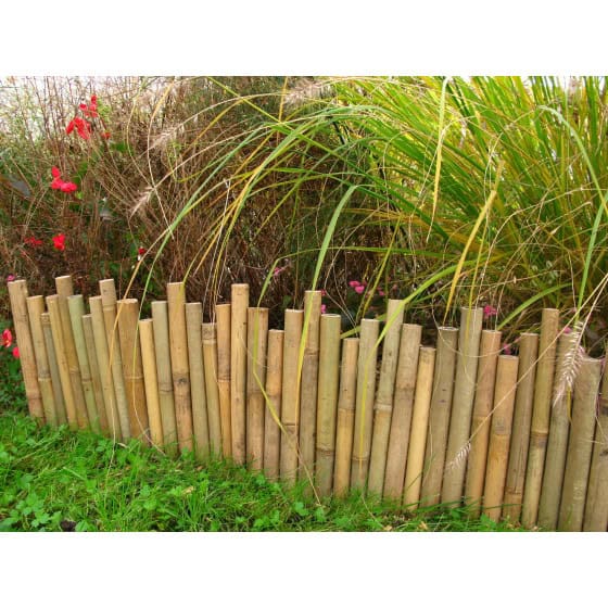 Bordure de jardin en bambou naturel Idées Bordure Jardin