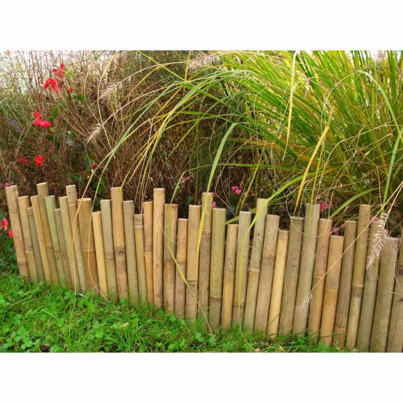  Bordure  de jardin en bambou  naturel