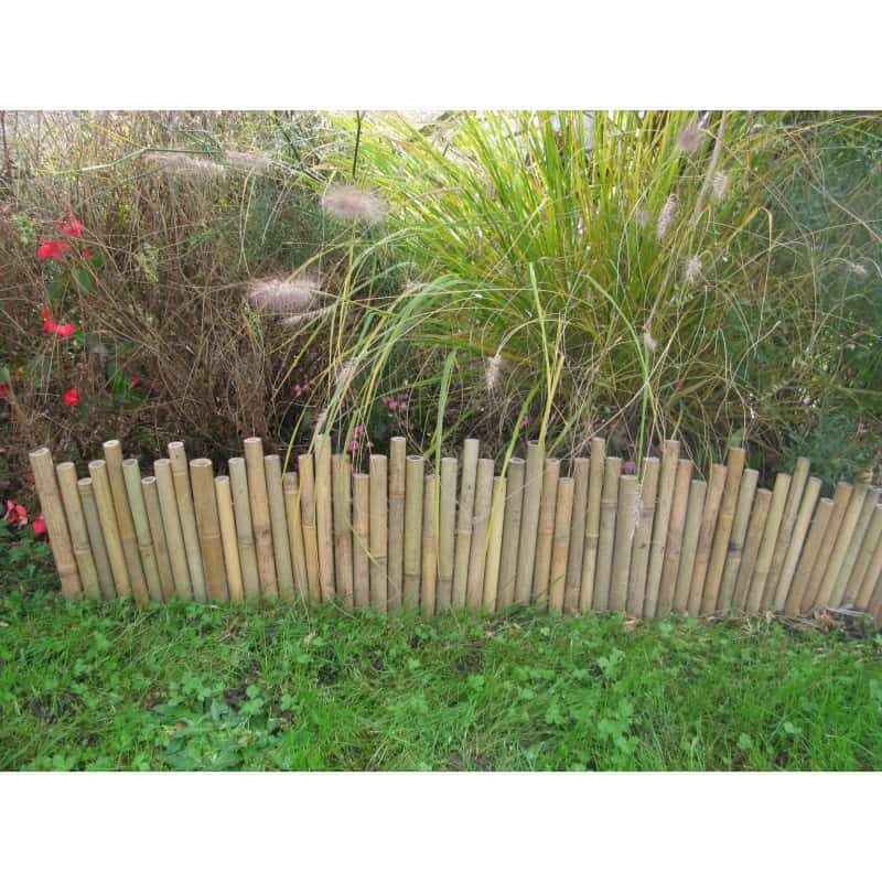  Bordure  de jardin en bambou  naturel