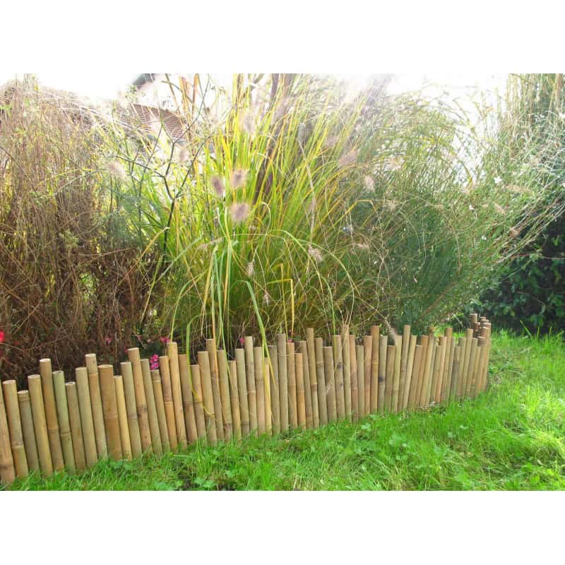  Bordure  de jardin en bambou  naturel