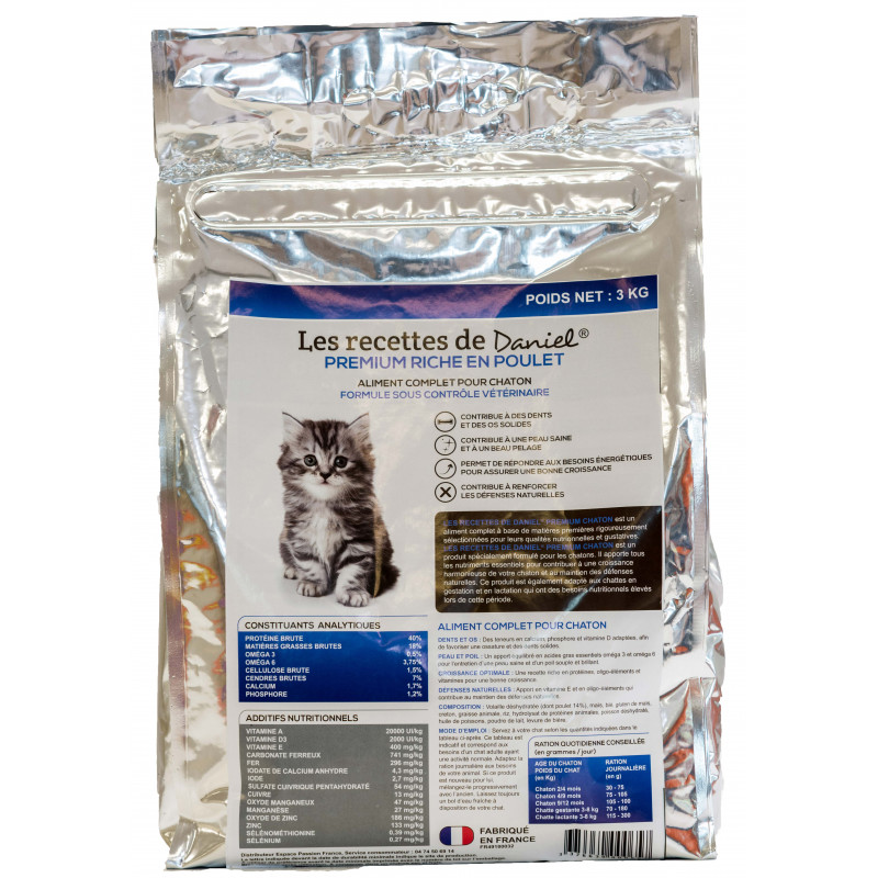 Croquette Premium Pour Chaton 3 Kg Croquette Premium Pour Chaton 3 Kg