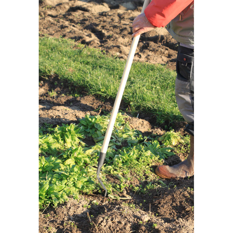 Binette De Jardin 38 Cm – Tête Double Usage (Large Et Pointe) – Poignée Plastique Confortable – Pour Creuser, Ameublir Sol, Enlever Mauvaises Herbes - 2
