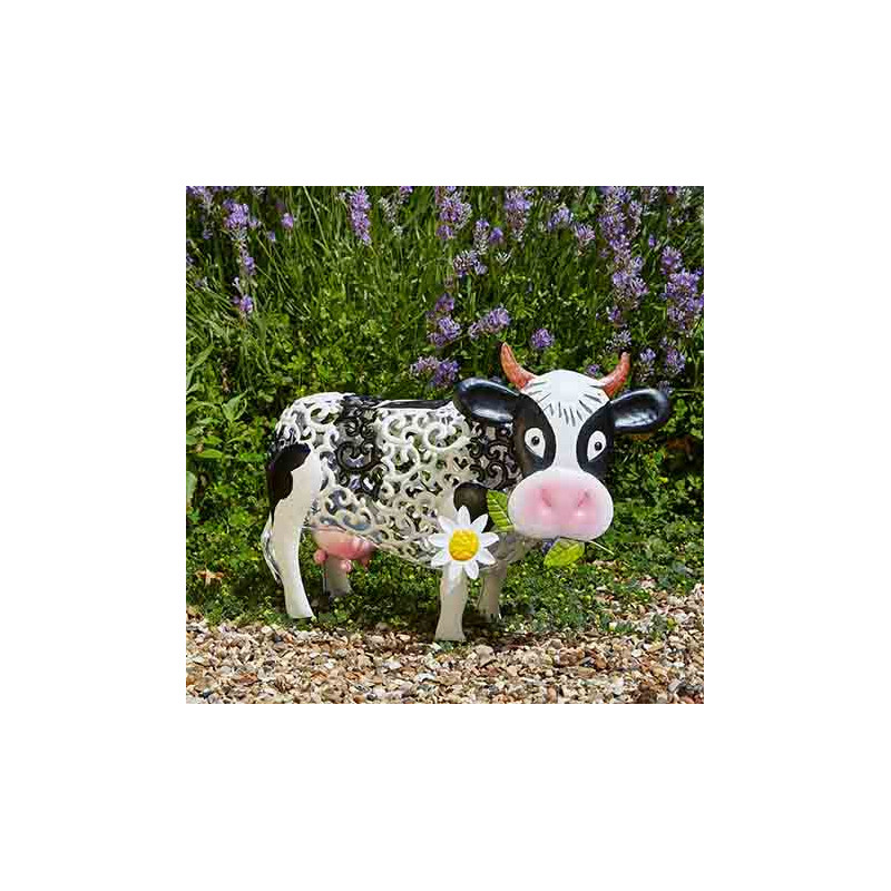 Vache Decorative vache d 233 corative solaire en m 233 tal jardin et saisons Vache Decorative vache d 233 corative solaire en m 233 tal jardin et saisons