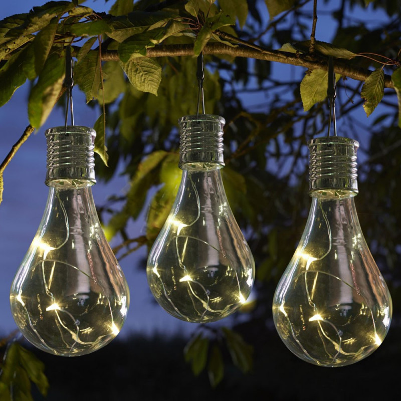 Belle ampoule solaire LED décorative chez Jardin et Saisons
