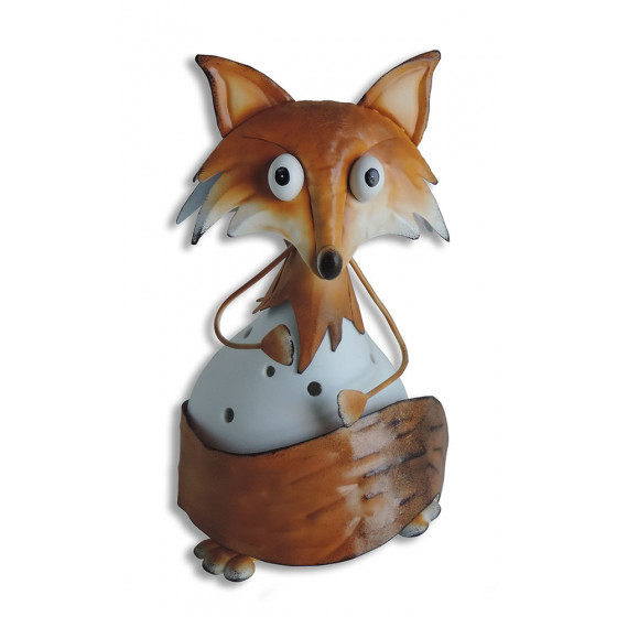 Animaux Jardin Figurine Metal Lumineuse Solaire A Led Pour Jardin Chat