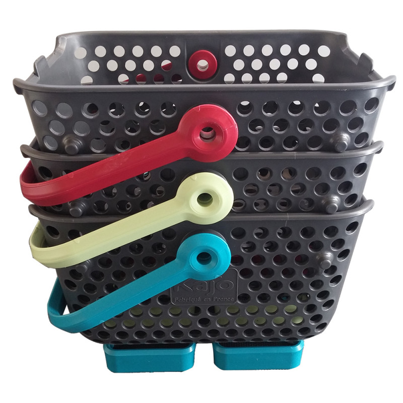 Lot 3 paniers de cueillette Kajo 4 L en plastique de Jardin et Saisons Lot 3 paniers de cueillette Kajo 4 L en plastique de Jardin et Saisons
