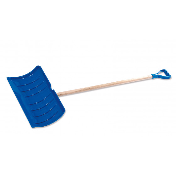 Poussoir a neige en polypropylène 53 cm avec manche en bois Poussoir a neige en polypropylène 53 cm avec manche en bois