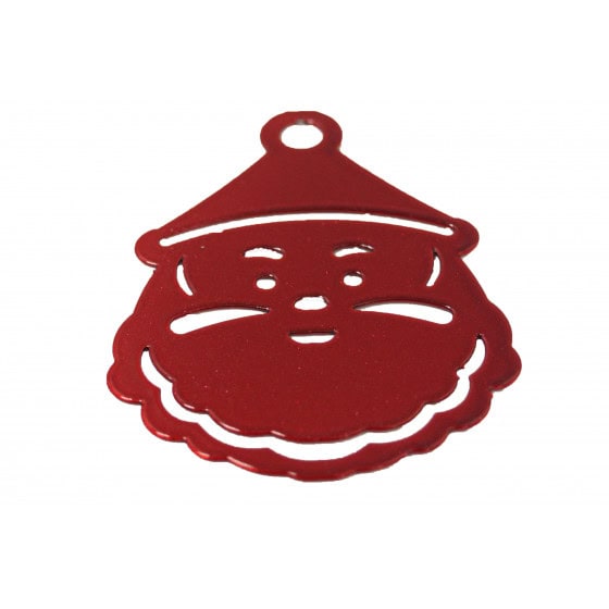 Père Noël en métal rouge vernis 5 x 6,5 cm (les 3) Père Noël en métal rouge vernis 5 x 6,5 cm (les 3)