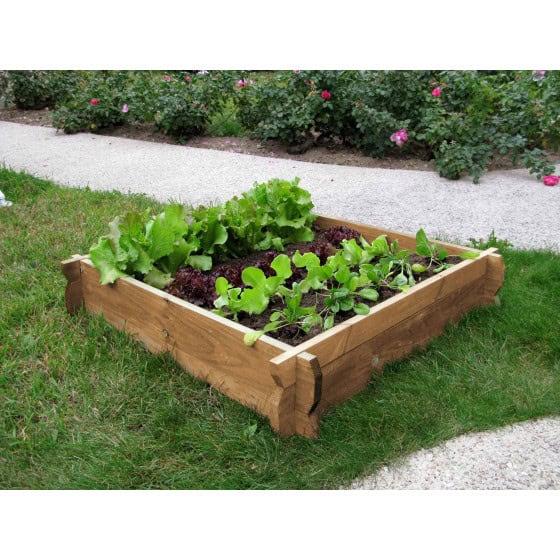 Carré potager en bois non traité H 22 cm Carré potager en bois non traité H 22 cm