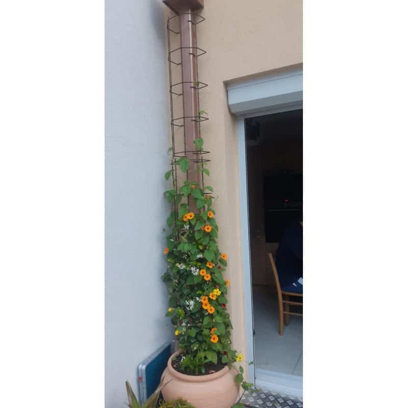 Cache gouttière à clipser en métal hauteur 90 cm de Jardin et Saisons