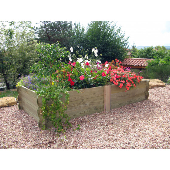 Maxi potager de jardin rectangulaire en bois Maxi potager de jardin rectangulaire en bois